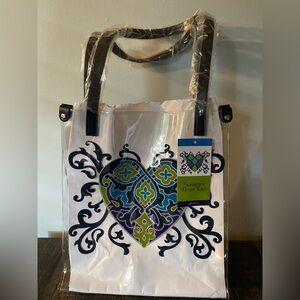 Brighton Clear Vinyl Summer Heart Tote Bag Sophia Collectiin NWT